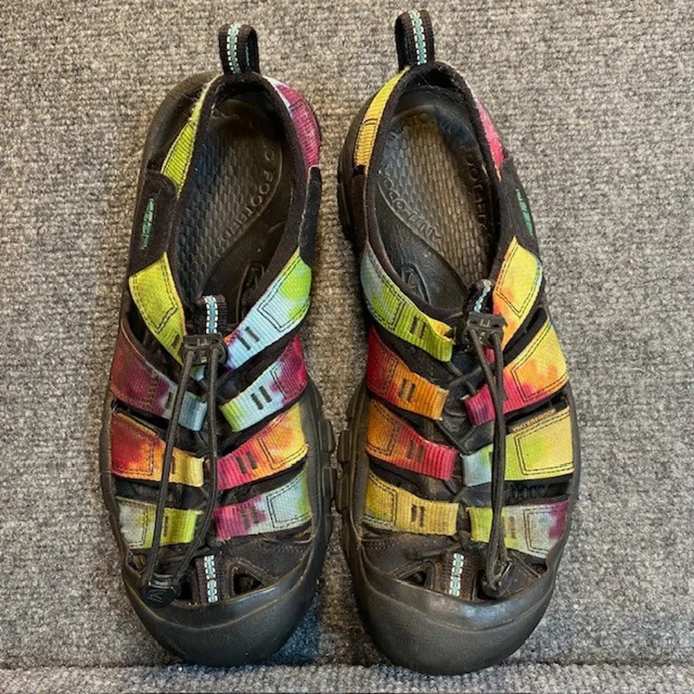 Keen Newport Retro Mens 8 - 8.5 Multicolor Tie Dye Sport Hiking Sandals